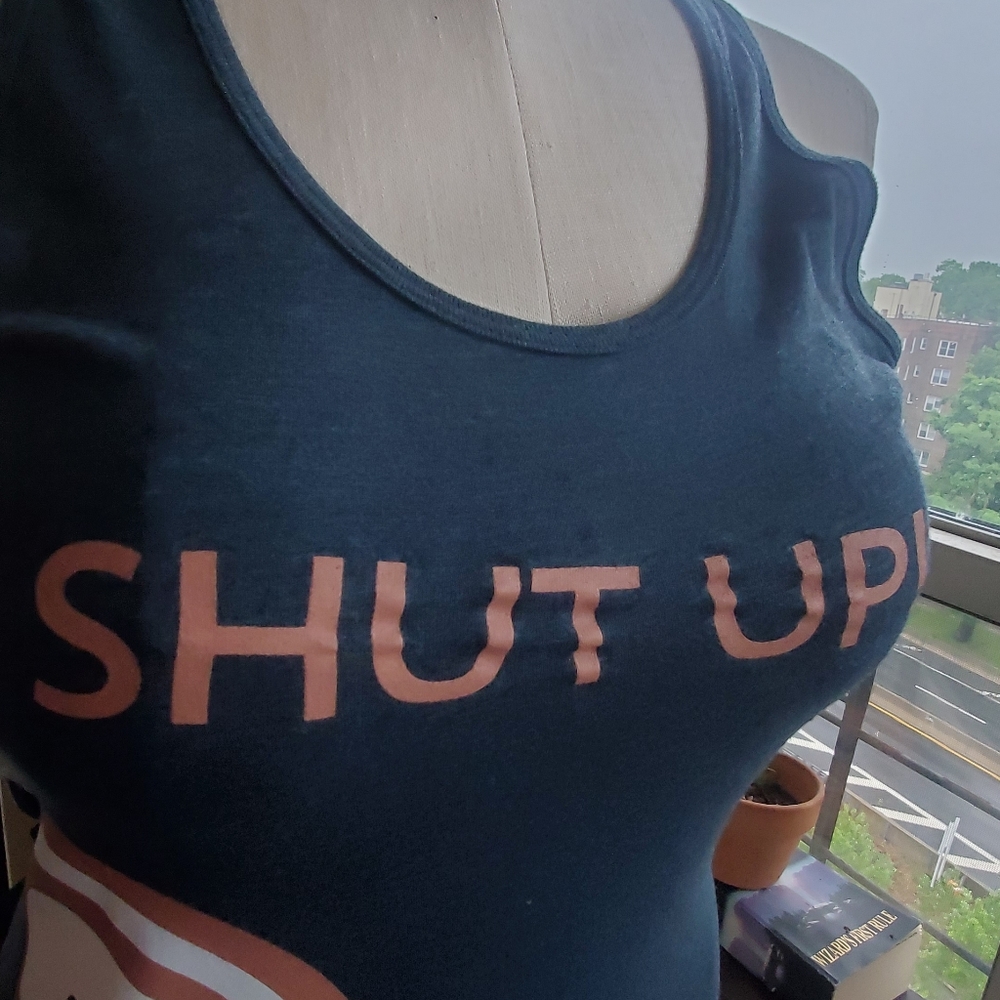 NWT " shut up or I'll punch you tank - Picture 2 of 7